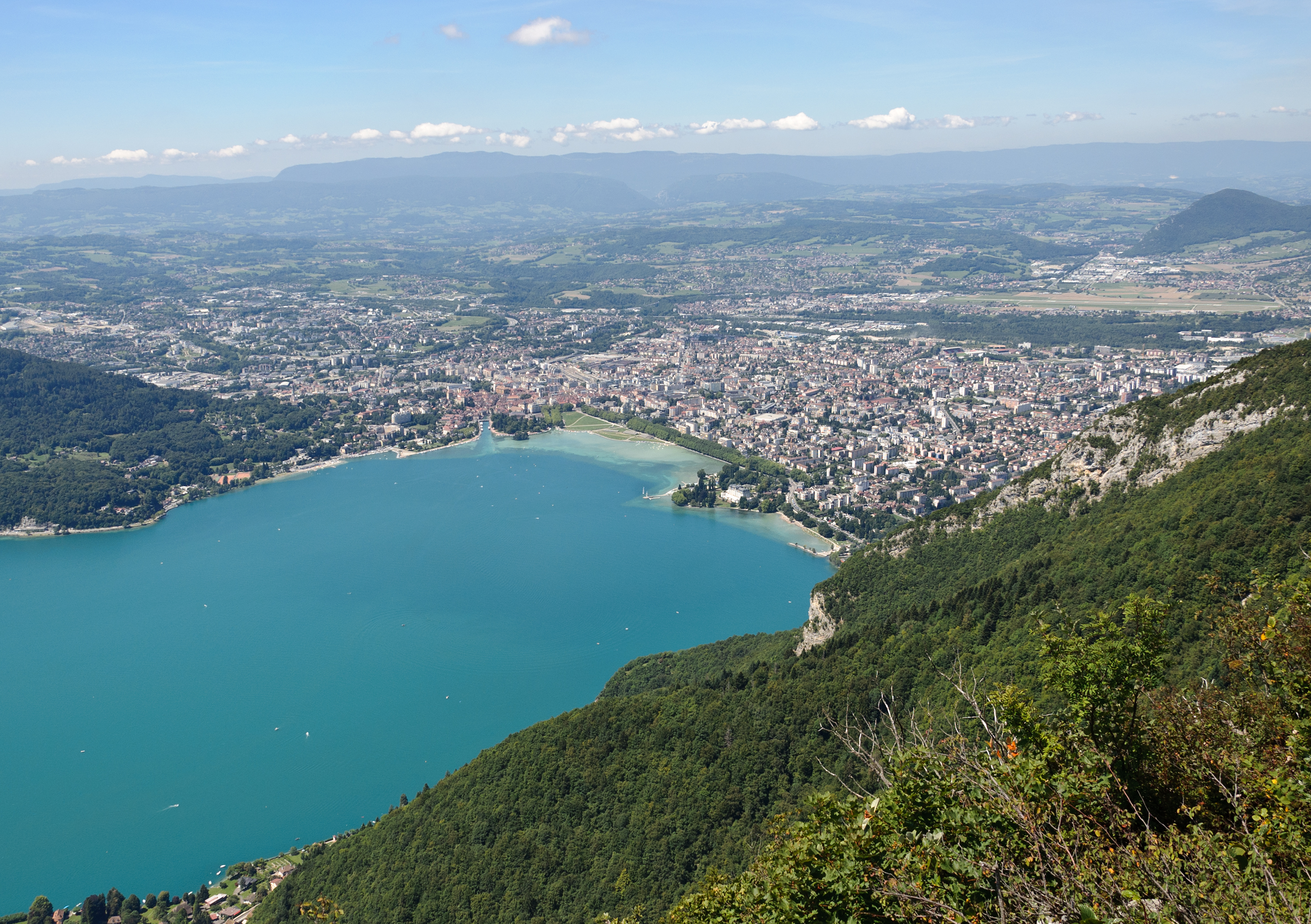 Lac d’Annecy vu depuis le Mont Veyrier, Alpes et lacs
