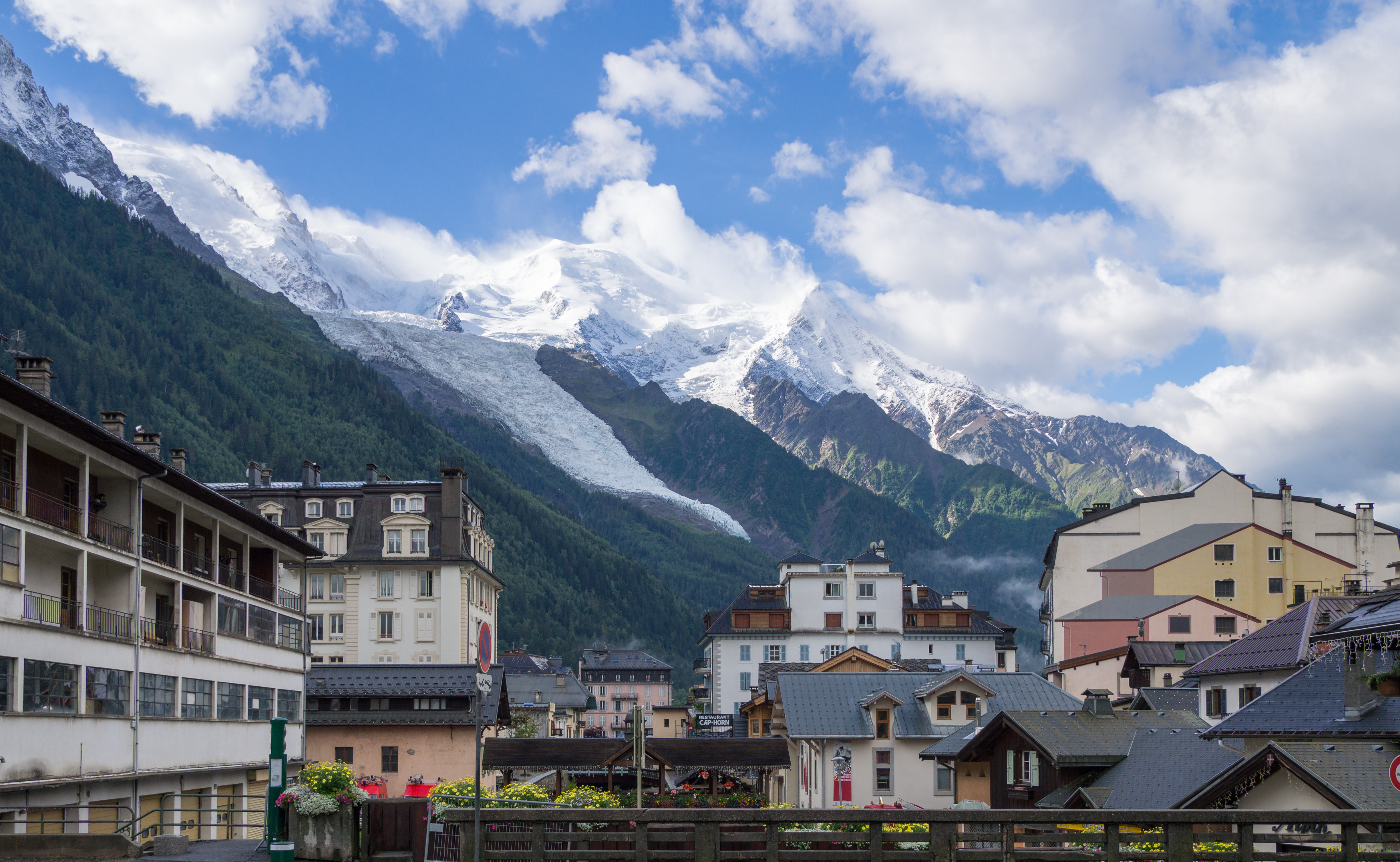 Mont Blanc, panorama alpin