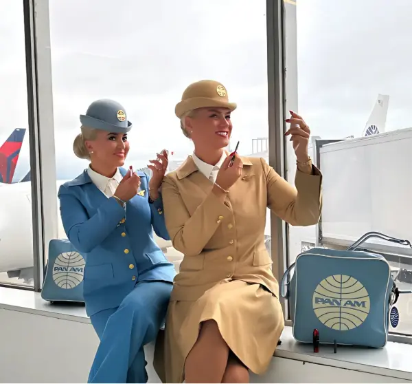 Équipe cabine d’inspiration Pan Am