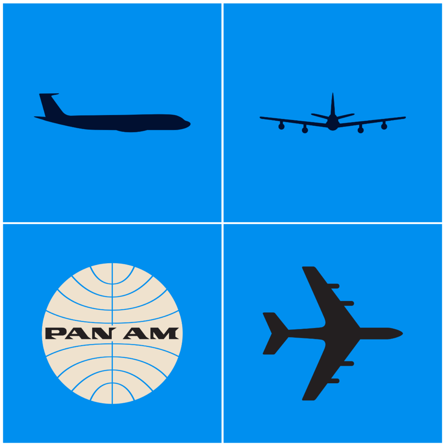 Avion Pan Am et globe