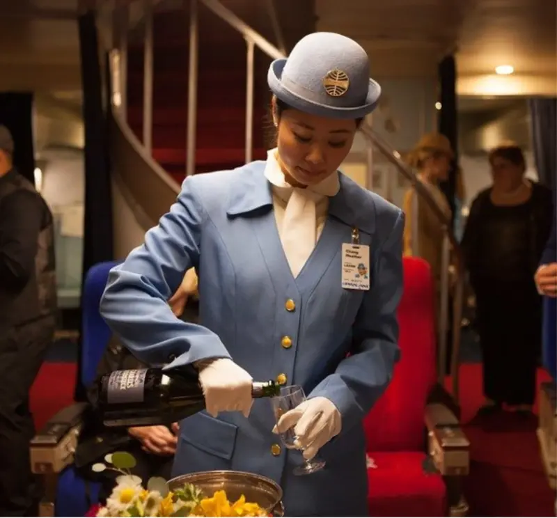 Passagers à bord d’un avion Pan Am historique
